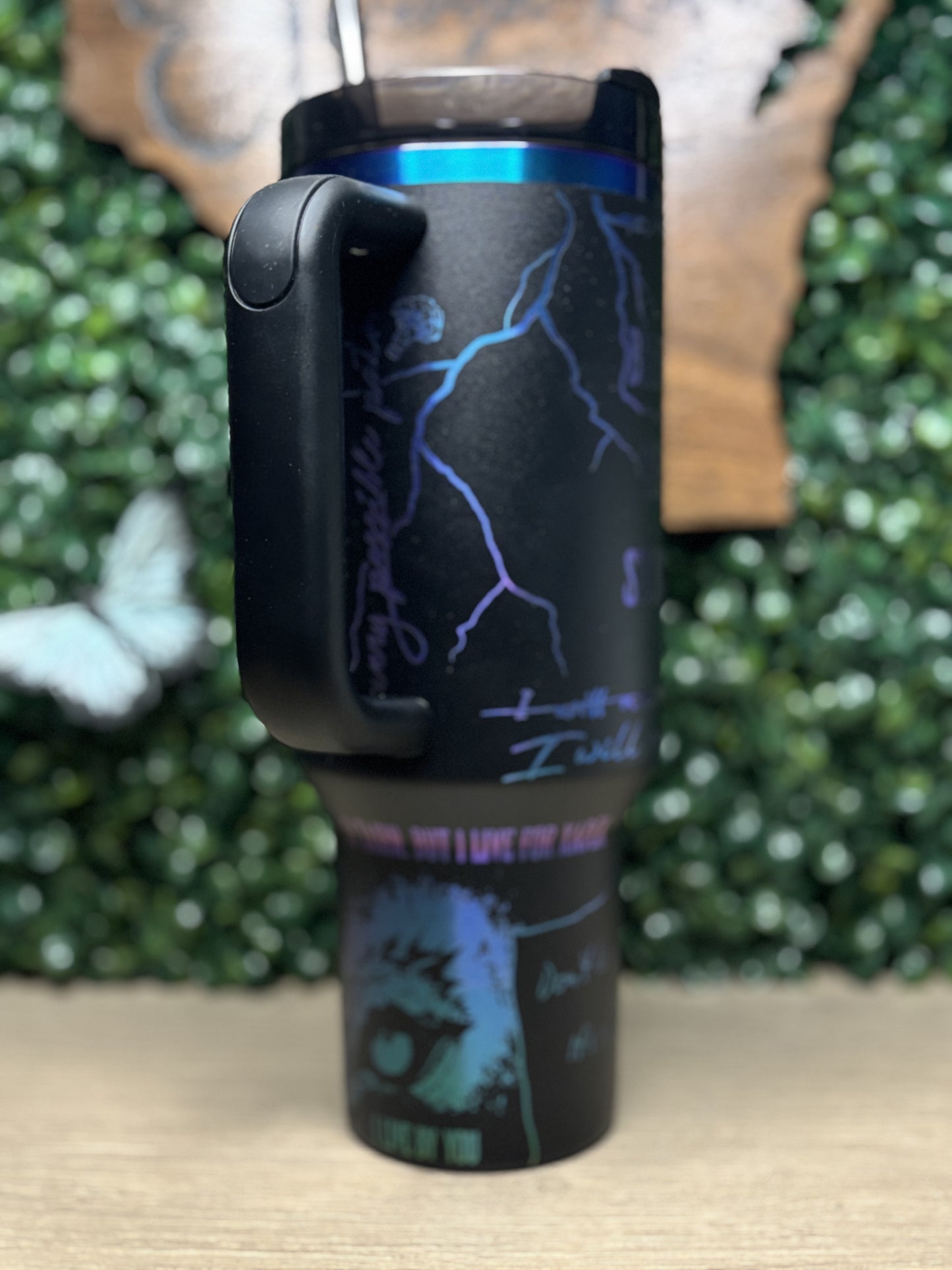 BRAVE THE STORM 40oz ENGRAVED STANLEY CHROMA