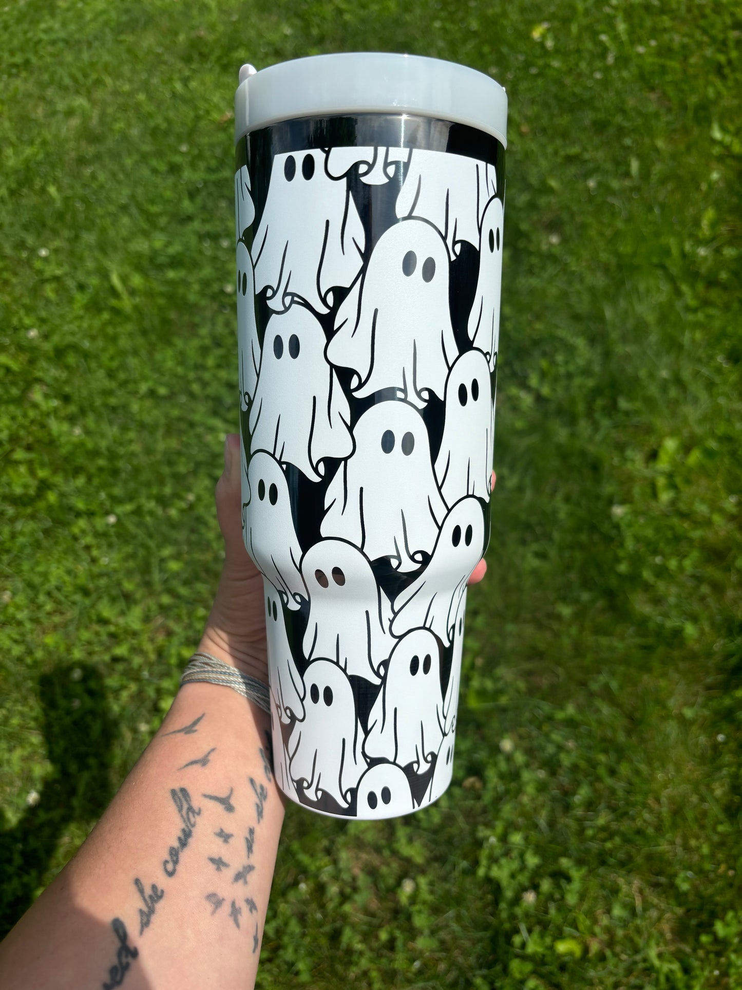 SPOOKY SEASON TUMBLER (WHITE ONYX)