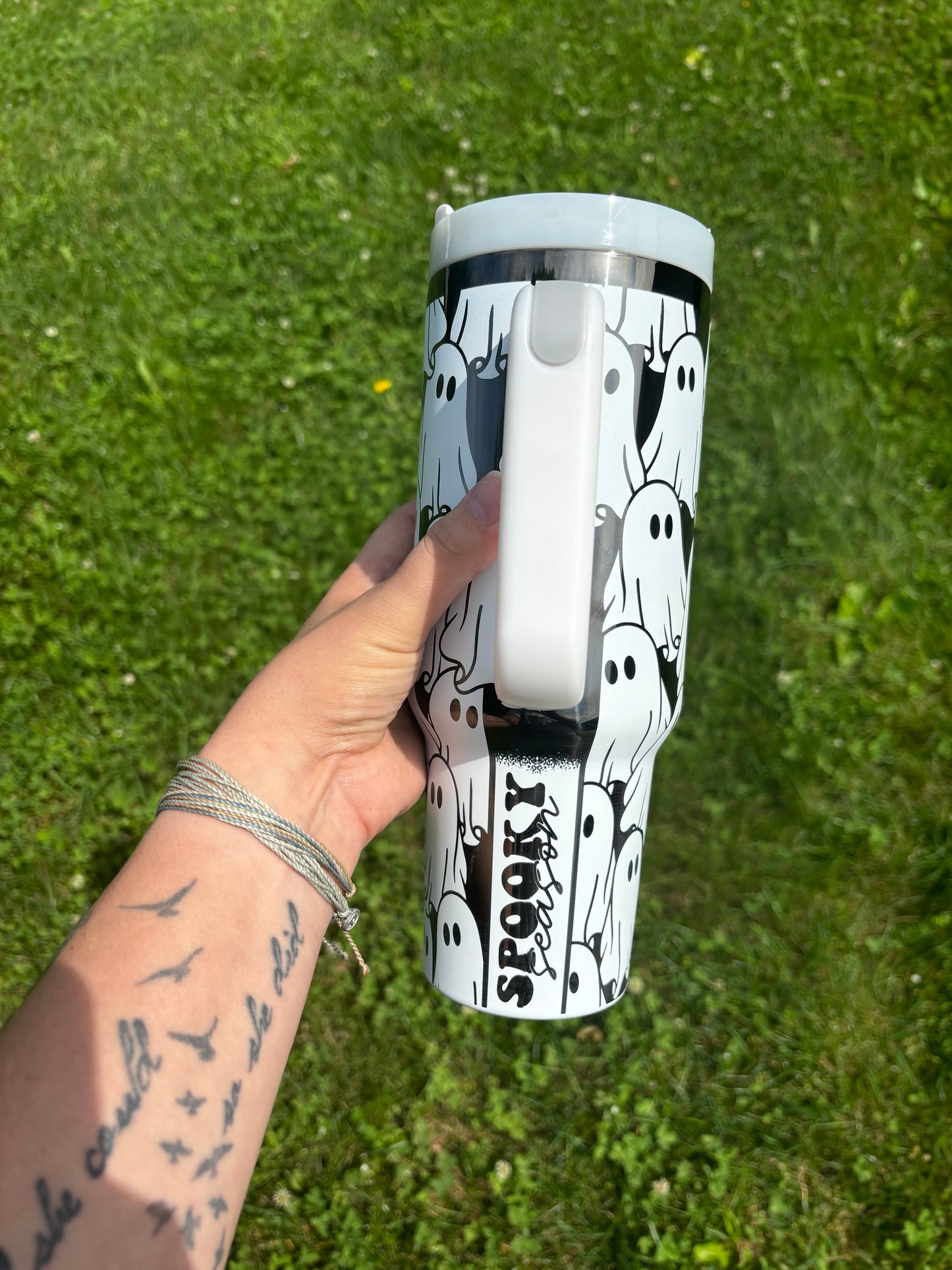 SPOOKY SEASON TUMBLER (WHITE ONYX)