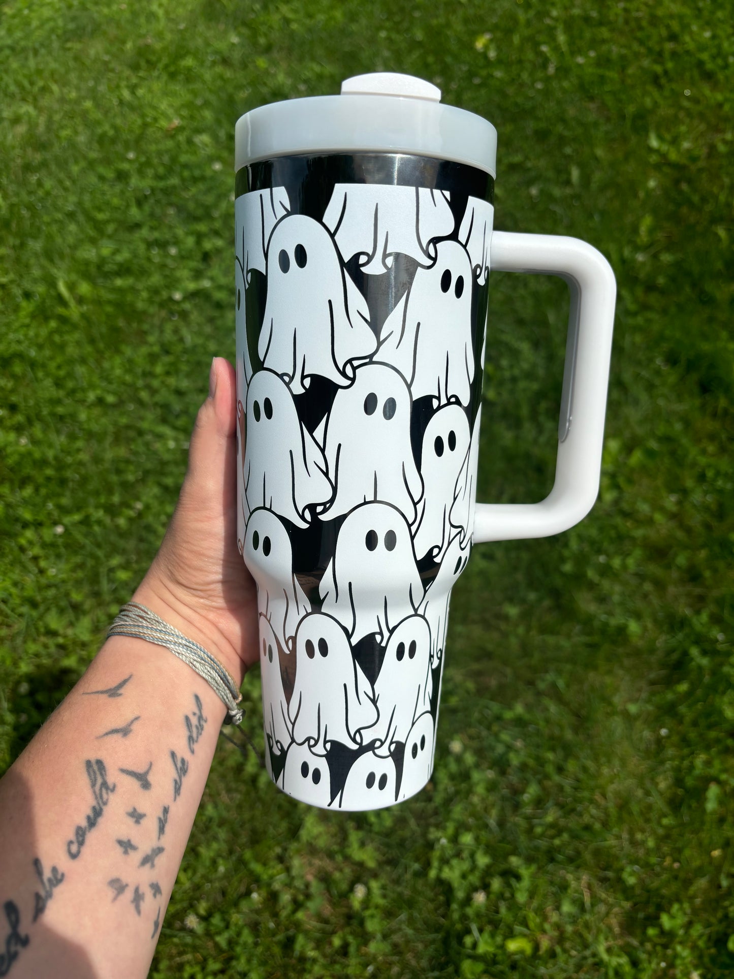 SPOOKY SEASON TUMBLER (WHITE ONYX)