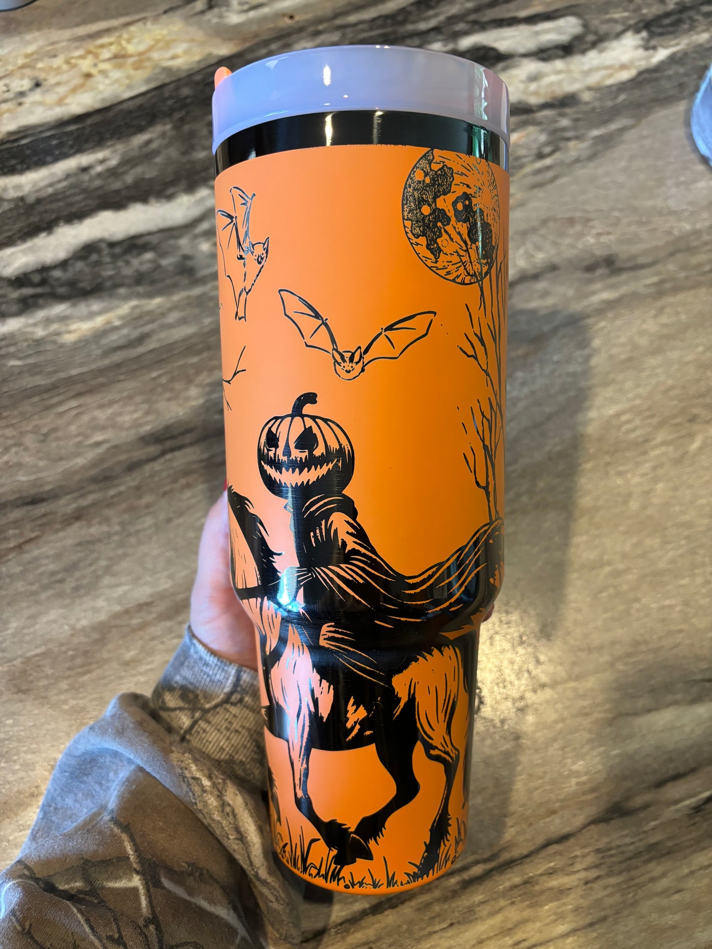 HEADLESS HORSEMAN 40oz ENGRAVED TUMBLER