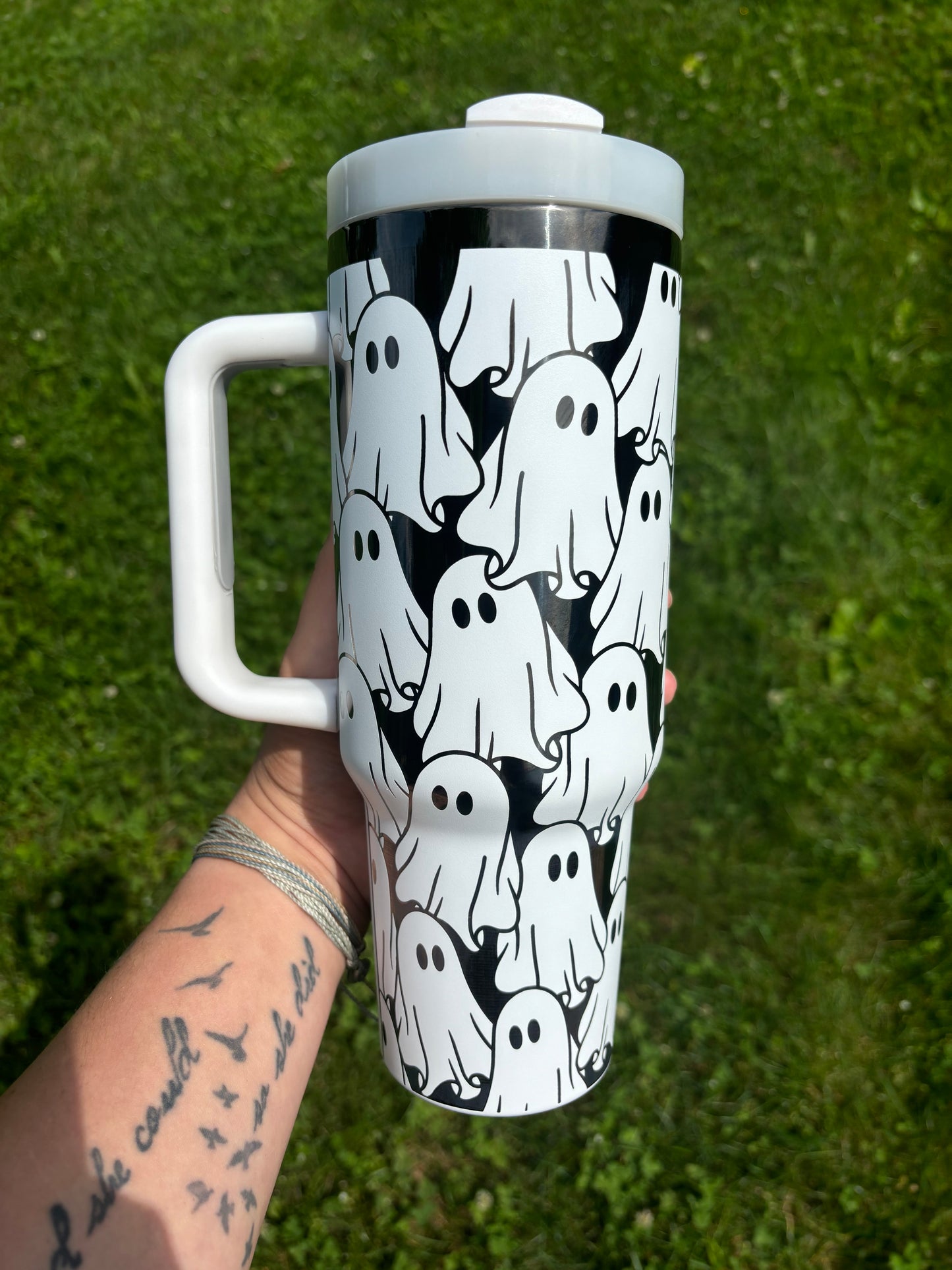 SPOOKY SEASON TUMBLER (WHITE ONYX)