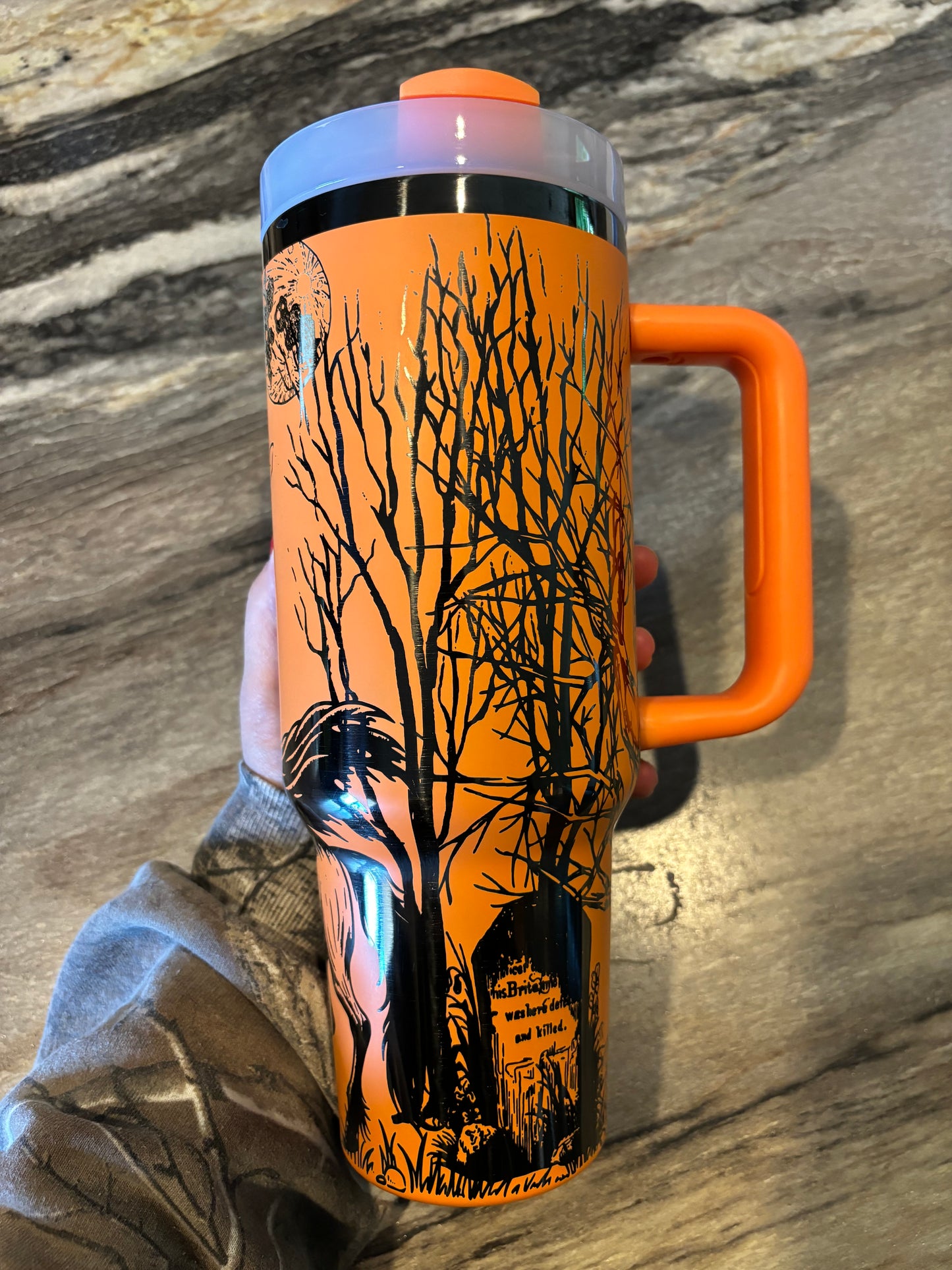 HEADLESS HORSEMAN 40oz ENGRAVED TUMBLER