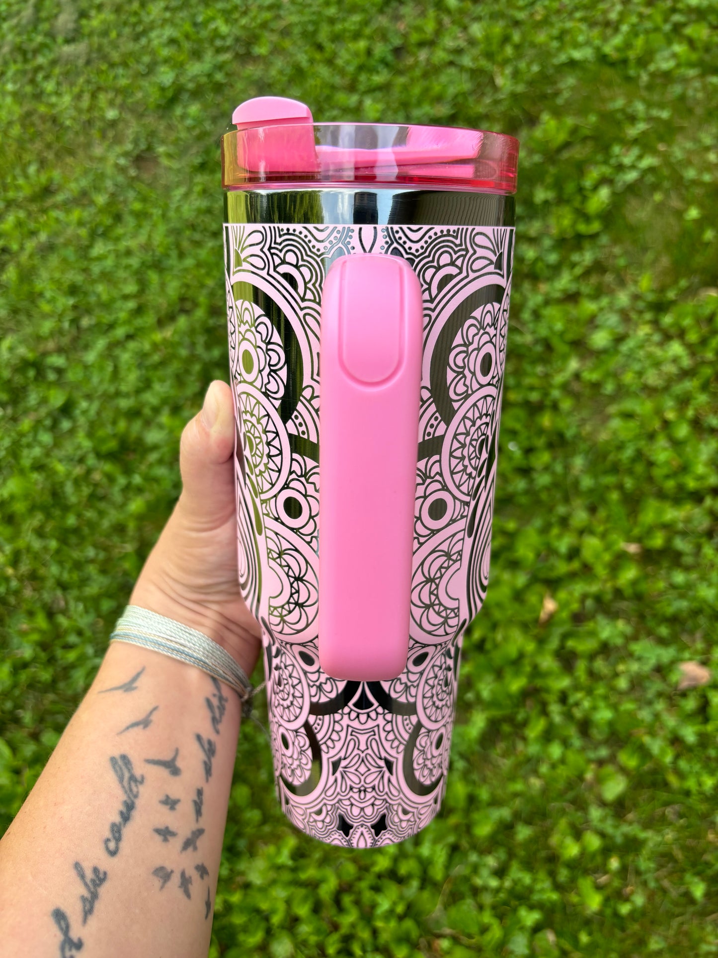 F*CK CANCER 40OZ ENGRAVED TUMBLER