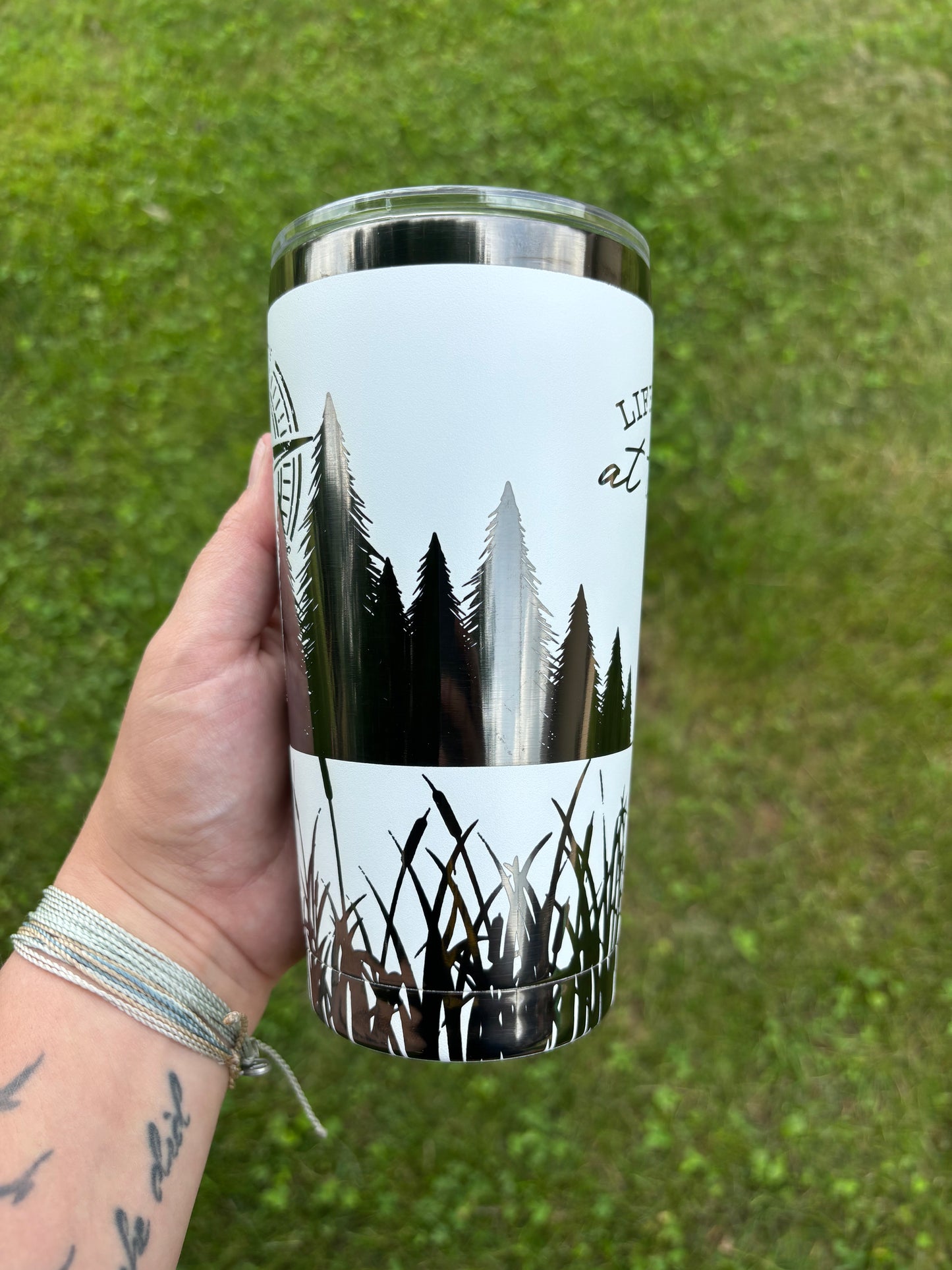 LIFE IS BETTER AT THE LAKE 20OZ ENGRAVED TUMBLER