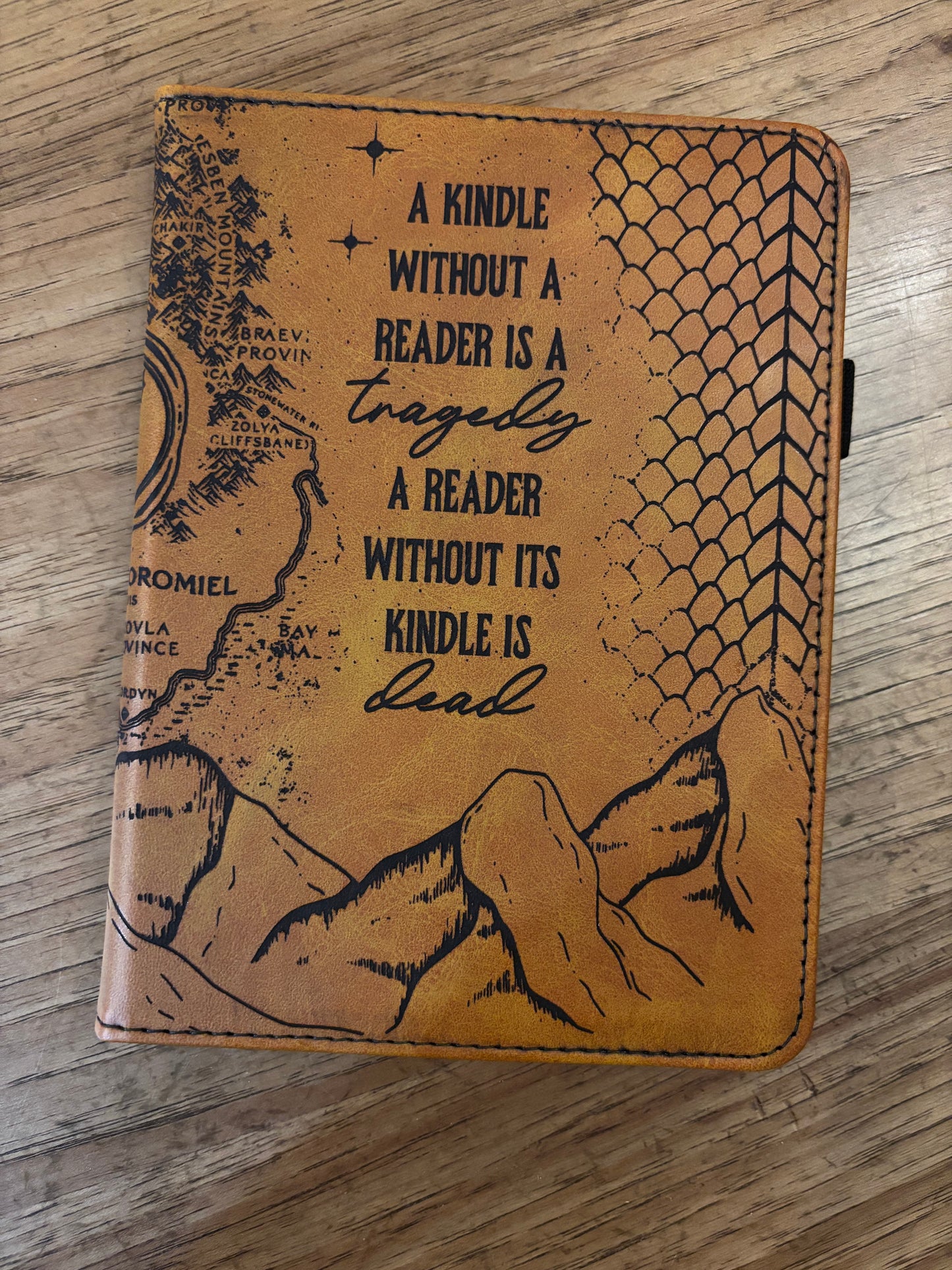 FW LASER ENGRAVED KINDLE CASE